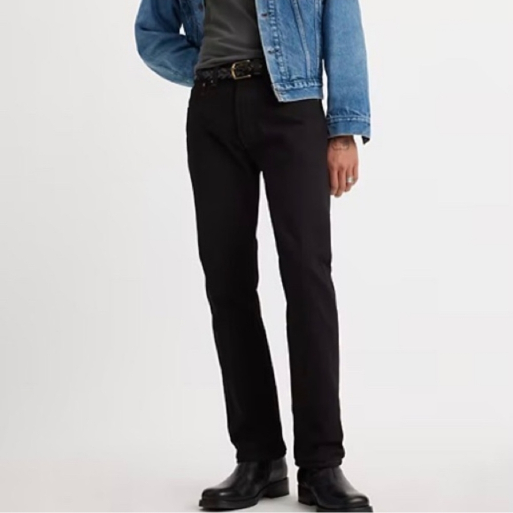 Levi's 501 36/32 Button Fly Black Straight